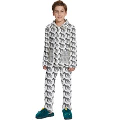 Pattern 129 Kids  Long Sleeve Velvet Pajamas Set