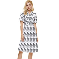 Pattern 129 Button Top Knee Length Dress