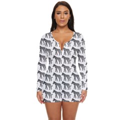 Pattern 129 Long Sleeve Boyleg Swimsuit