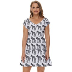 Pattern 129 Short Sleeve Tiered Mini Dress