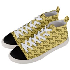 Pattern 136 Men s Mid-top Canvas Sneakers by GardenOfOphir