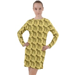 Pattern 136 Long Sleeve Hoodie Dress