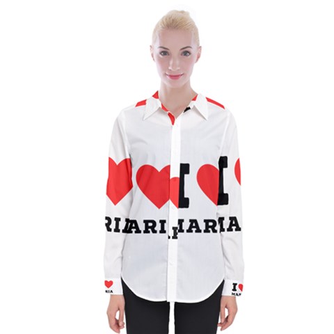 I Love Maria Womens Long Sleeve Shirt by ilovewhateva