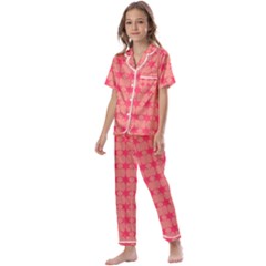Pattern 142 Kids  Satin Short Sleeve Pajamas Set by GardenOfOphir