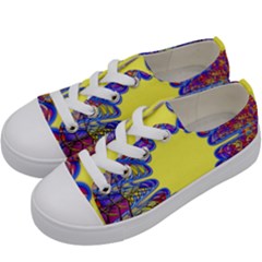 Explosion Big Bang Colour Structure Kids  Low Top Canvas Sneakers