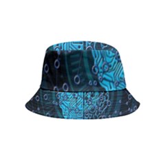 Artificial Intelligence Network Blue Art Bucket Hat (kids) by Semog4