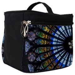 Mandala Floral Rose Window Strasbourg Cathedral France Make Up Travel Bag (big) by Semog4