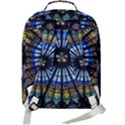 Mandala Floral Rose Window Strasbourg Cathedral France Double Compartment Backpack View3
