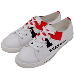 I Love Heather Men s Low Top Canvas Sneakers by ilovewhateva