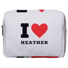 I Love Heather Make Up Pouch (large) by ilovewhateva