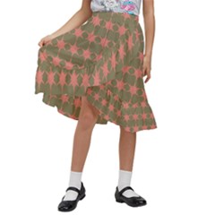 Pattern 146 Kids  Ruffle Flared Wrap Midi Skirt by GardenOfOphir