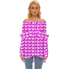 Pattern 159 Off Shoulder Chiffon Pocket Shirt