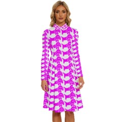 Pattern 159 Long Sleeve Shirt Collar A-line Dress by GardenOfOphir