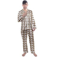 Pattern 161 Men s Long Sleeve Satin Pajamas Set by GardenOfOphir