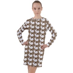 Pattern 161 Long Sleeve Hoodie Dress by GardenOfOphir