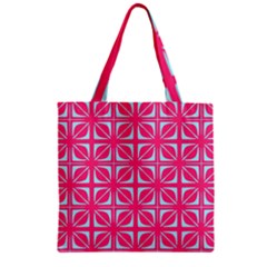 Pattern 164 Zipper Grocery Tote Bag by GardenOfOphir