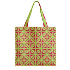 Pattern 165 Zipper Grocery Tote Bag by GardenOfOphir