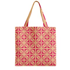 Pattern 166 Zipper Grocery Tote Bag by GardenOfOphir