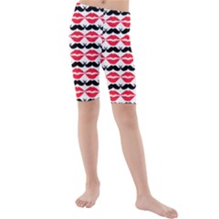 Pattern 169 Kids  Mid Length Swim Shorts