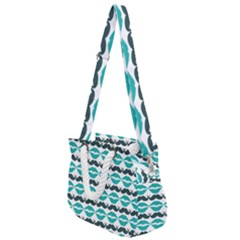 Pattern 171 Rope Handles Shoulder Strap Bag by GardenOfOphir