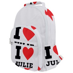 I Love Julie Rounded Multi Pocket Backpack by ilovewhateva