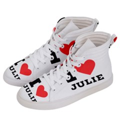 I Love Julie Women s Hi-top Skate Sneakers by ilovewhateva