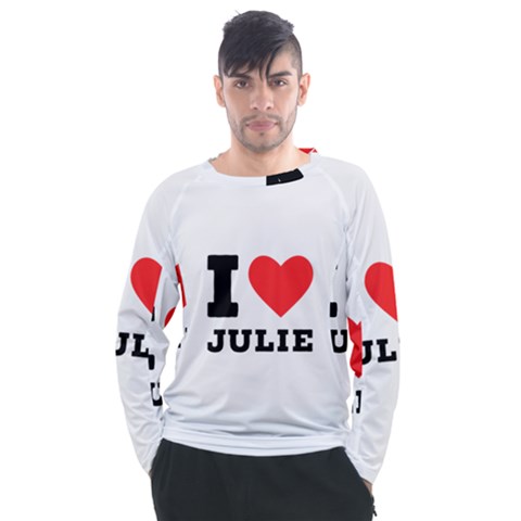 I Love Julie Men s Long Sleeve Raglan Tee by ilovewhateva