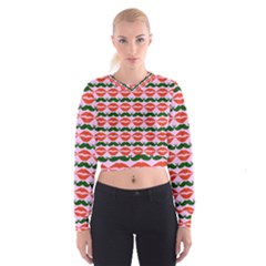 Pattern 174 Cropped Sweatshirt by GardenOfOphir