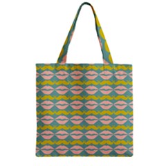 Pattern 176 Zipper Grocery Tote Bag by GardenOfOphir