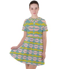 Pattern 176 Short Sleeve Shoulder Cut Out Dress  by GardenOfOphir