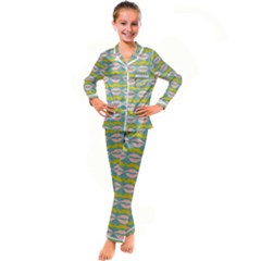 Pattern 176 Kid s Satin Long Sleeve Pajamas Set by GardenOfOphir