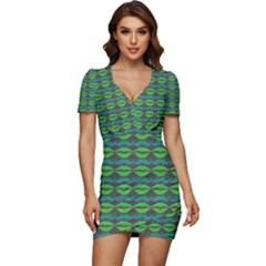 Pattern 179 Low Cut Cap Sleeve Mini Dress by GardenOfOphir