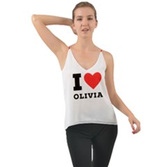 I Love Olivia Chiffon Cami by ilovewhateva