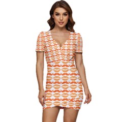 Pattern 181 Low Cut Cap Sleeve Mini Dress