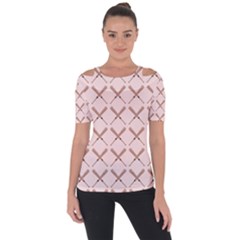 Pattern 185 Shoulder Cut Out Short Sleeve Top