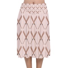 Pattern 185 Velvet Flared Midi Skirt