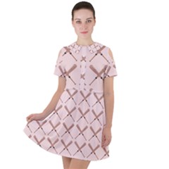 Pattern 185 Short Sleeve Shoulder Cut Out Dress 