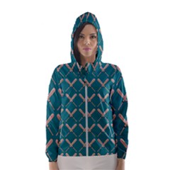 Pattern 191 Women s Hooded Windbreaker by GardenOfOphir