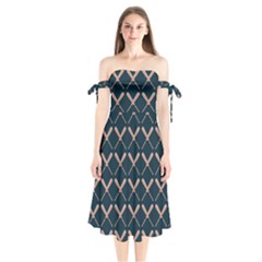 Pattern 192 Shoulder Tie Bardot Midi Dress by GardenOfOphir