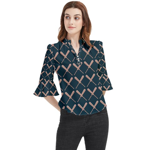 Pattern 192 Loose Horn Sleeve Chiffon Blouse by GardenOfOphir