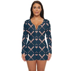 Pattern 192 Long Sleeve Boyleg Swimsuit