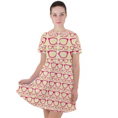 Pattern 196 Short Sleeve Shoulder Cut Out Dress  by GardenOfOphir