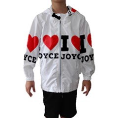 I Love Joyce Kids  Hooded Windbreaker by ilovewhateva