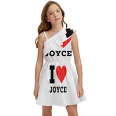 I Love Joyce Kids  One Shoulder Party Dress