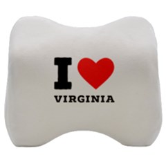 I Love Virginia Velour Head Support Cushion by ilovewhateva