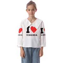 I Love Virginia Kids  Sailor Shirt by ilovewhateva