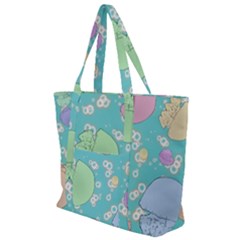 Jellyfish Animal Translucent Zip Up Canvas Bag by Semog4