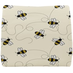 Insects Bees Digital Paper Seat Cushion by Semog4