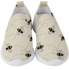 Insects Bees Digital Paper Kids  Slip On Sneakers by Semog4