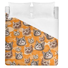 Cat Cute Duvet Cover (queen Size) by Giving